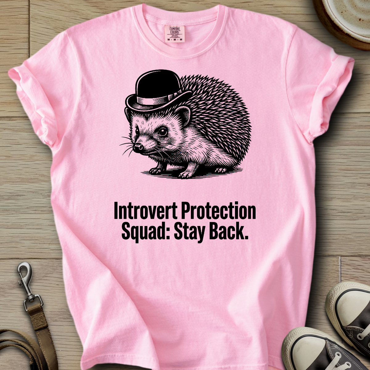 Introvert Protection Squad - Hedgie T-Shirt