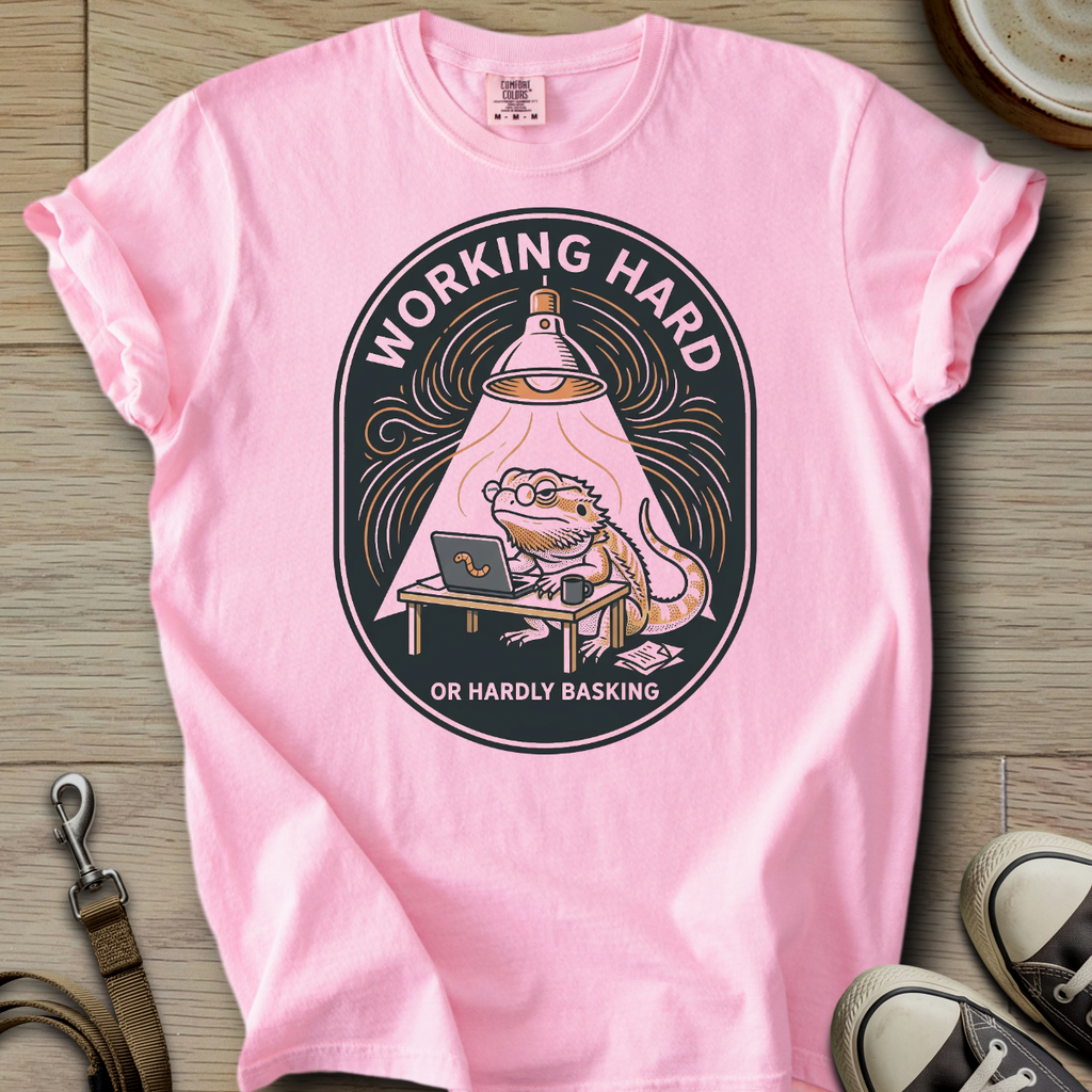 Working Hard - Beardie T-Shirt