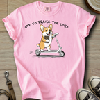 Off to Praise the Lord - Corgi T-Shirt