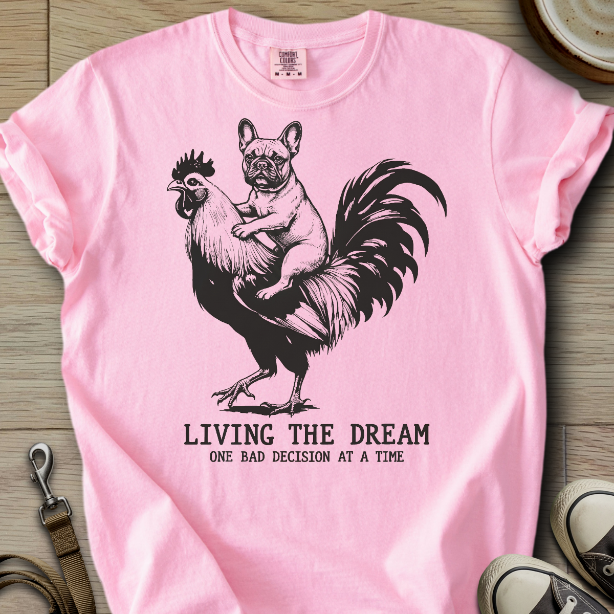Living The Dream - Frenchie T-Shirt ©