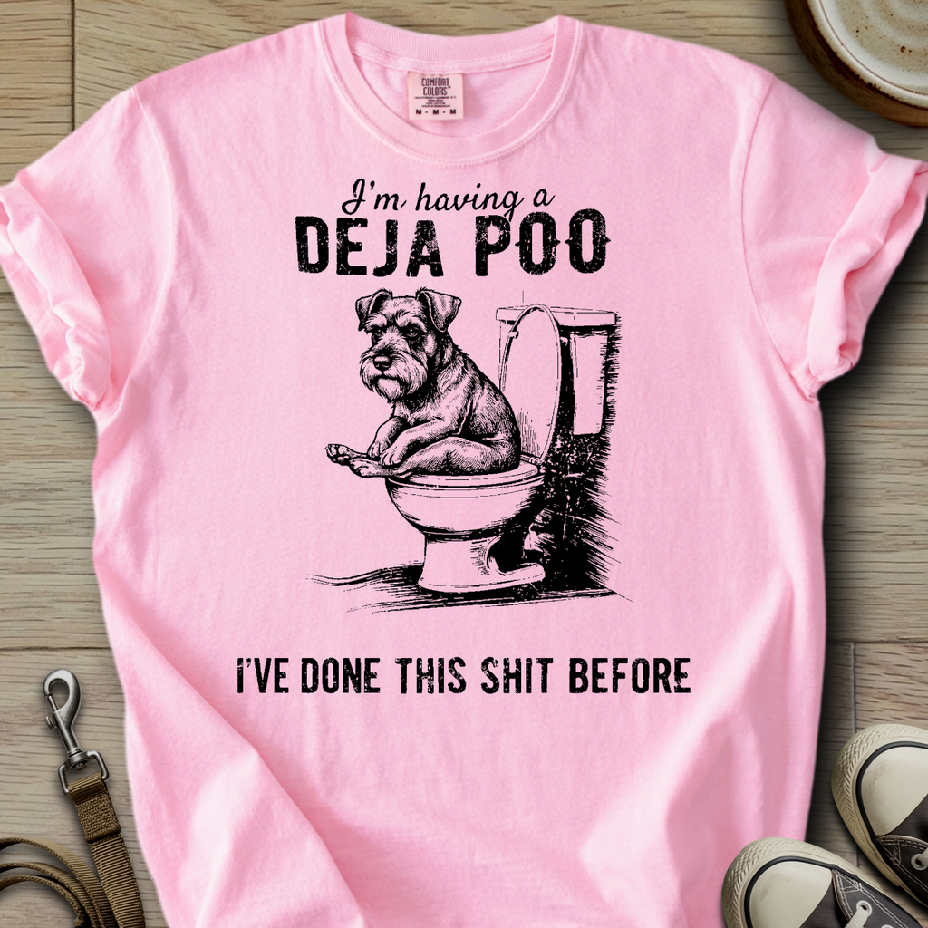 Having a Deja Poo - Schnauzer T-Shirt