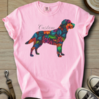 Personalized Name dog silhouette - Labrador T-Shirt