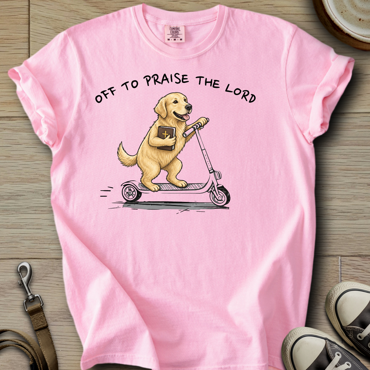 Off to Praise the Lord - Golden T-Shirt