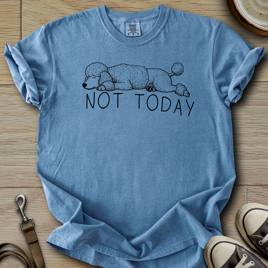Not Today - Poodle T-Shirt