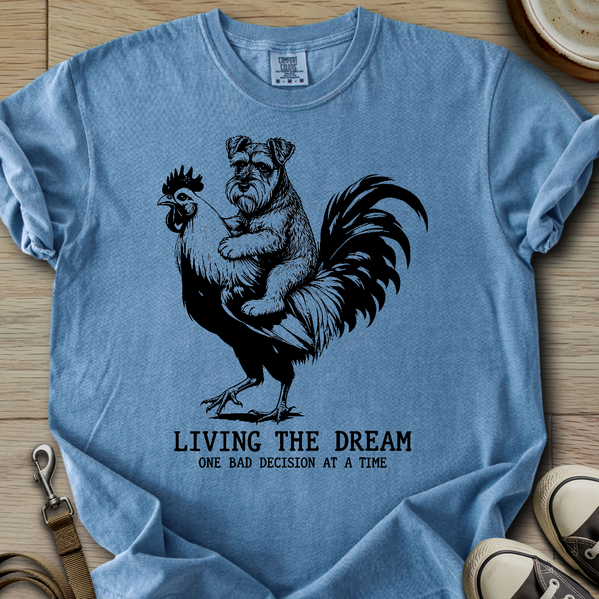 Living the Dream - Schnauzer T-Shirt