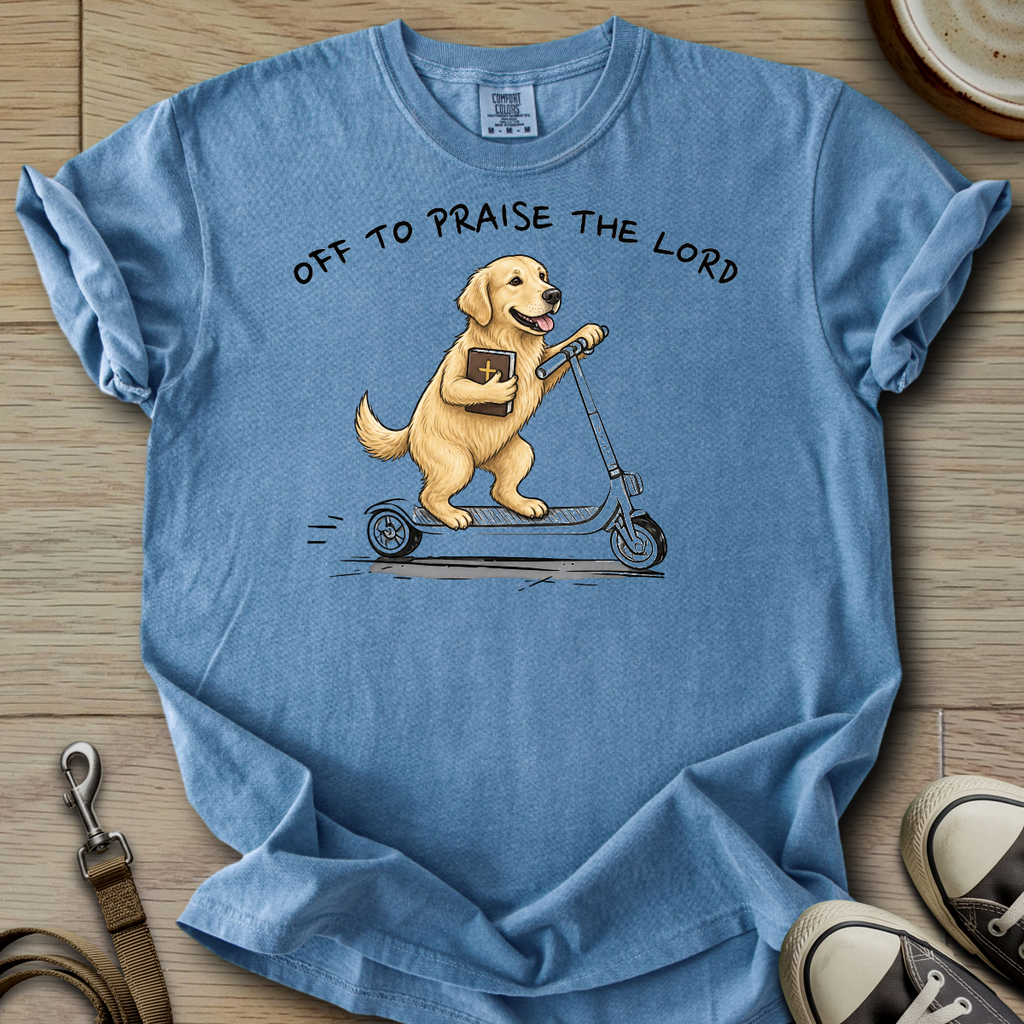 Off to Praise the Lord - Golden T-Shirt