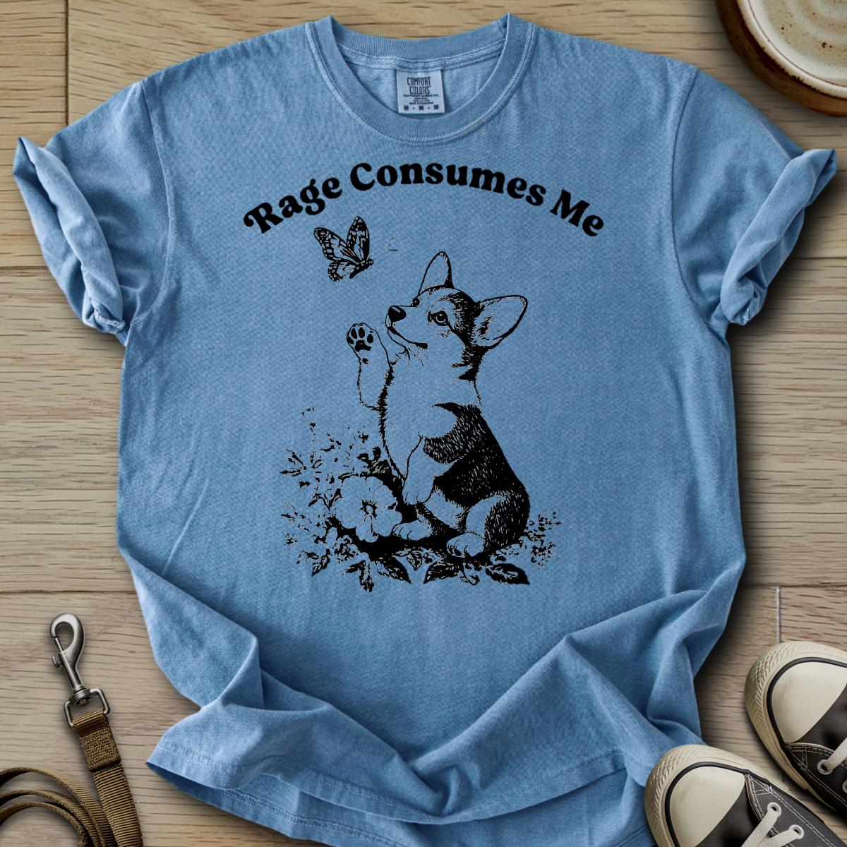 Rage Consumes Me - Corgi T-Shirt