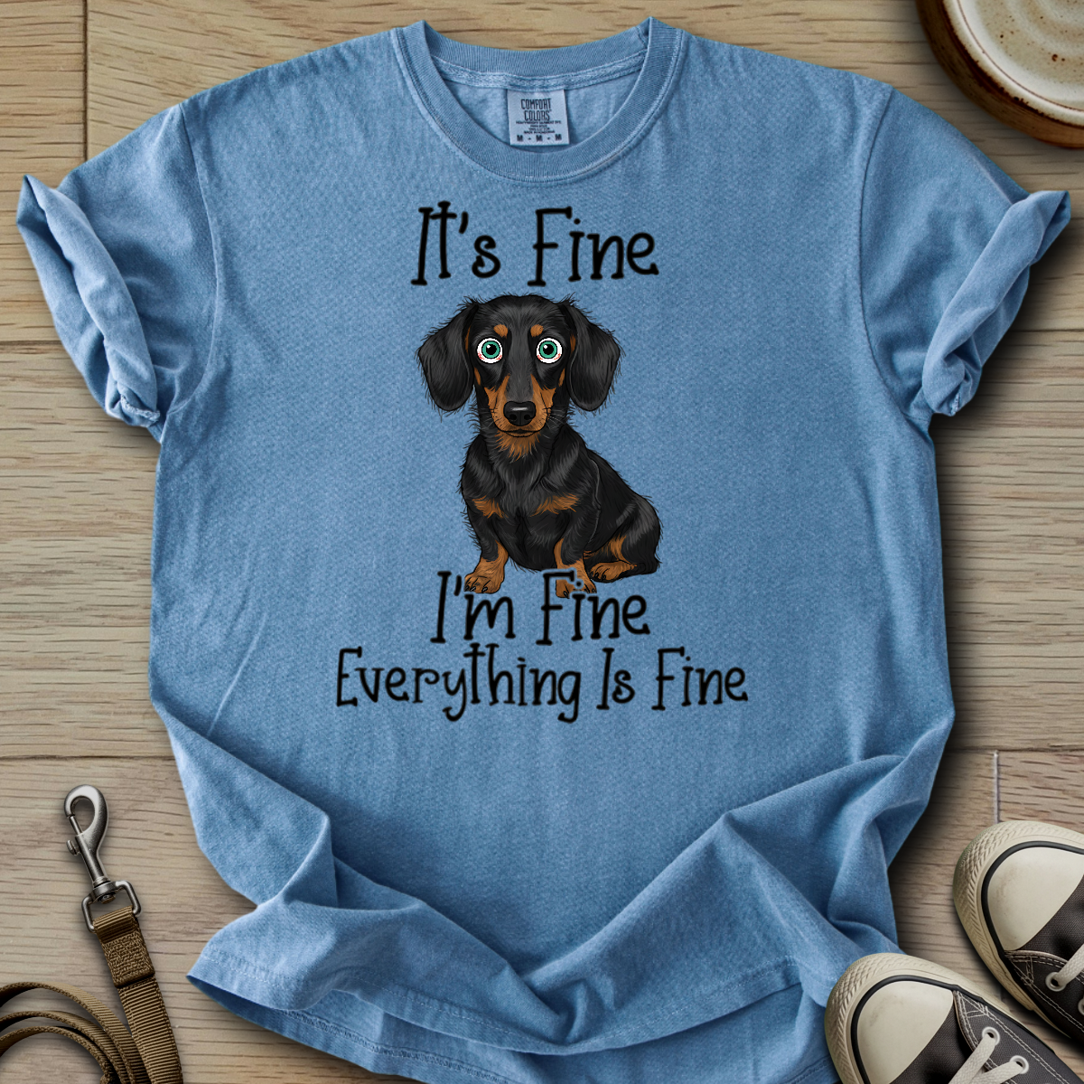 Everything is Fine - Doxie T-Shirt