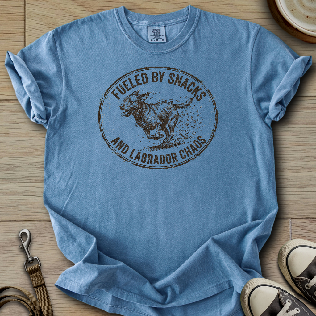 Fueled by Snacks - Labrador T-Shirt