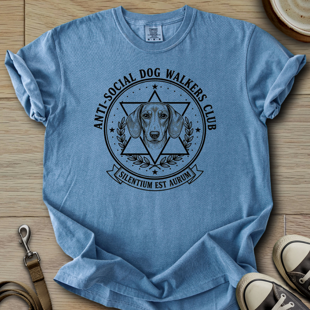 Anti-Social Dog Walkers Club - Doxie T-Shirt
