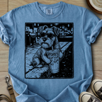 Cool Schnauzer drinking  T-Shirt