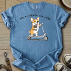 Off to Praise the Lord - Corgi T-Shirt