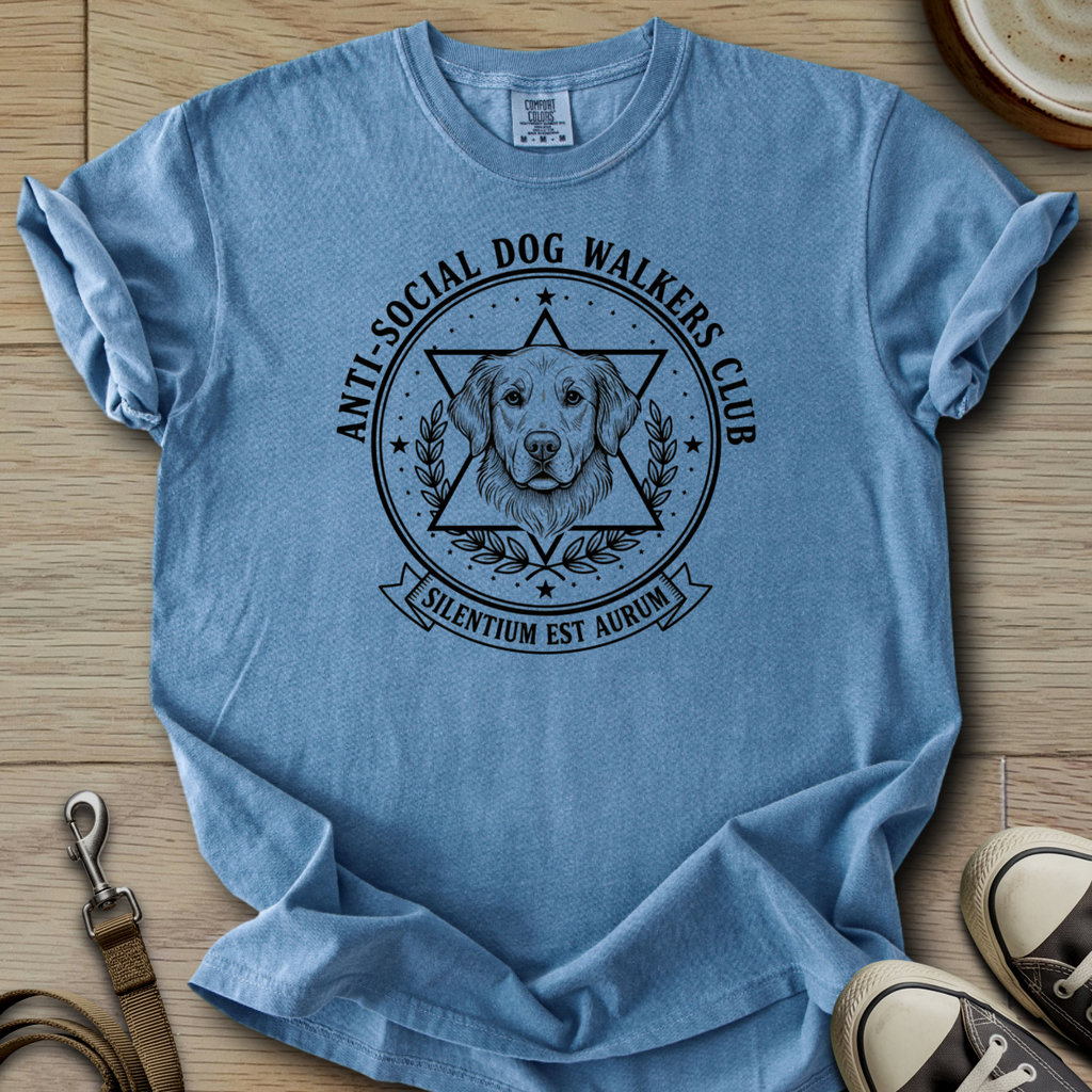 Anti-Social Dog Walkers Club - Golden T-Shirt