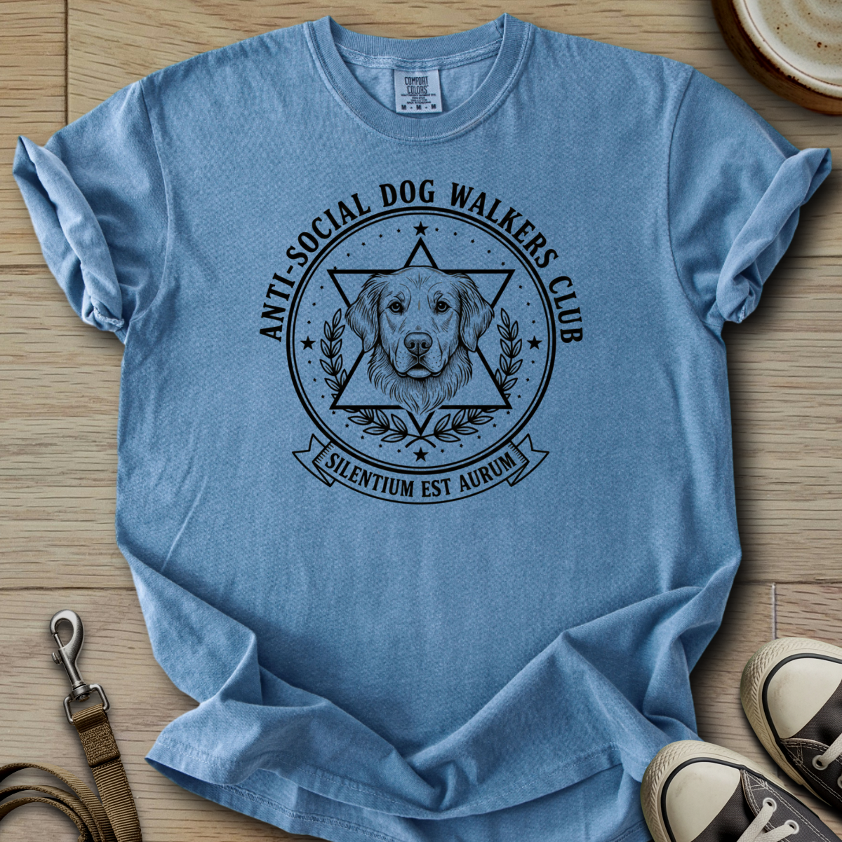 Anti-Social Dog Walkers Club - Golden T-Shirt