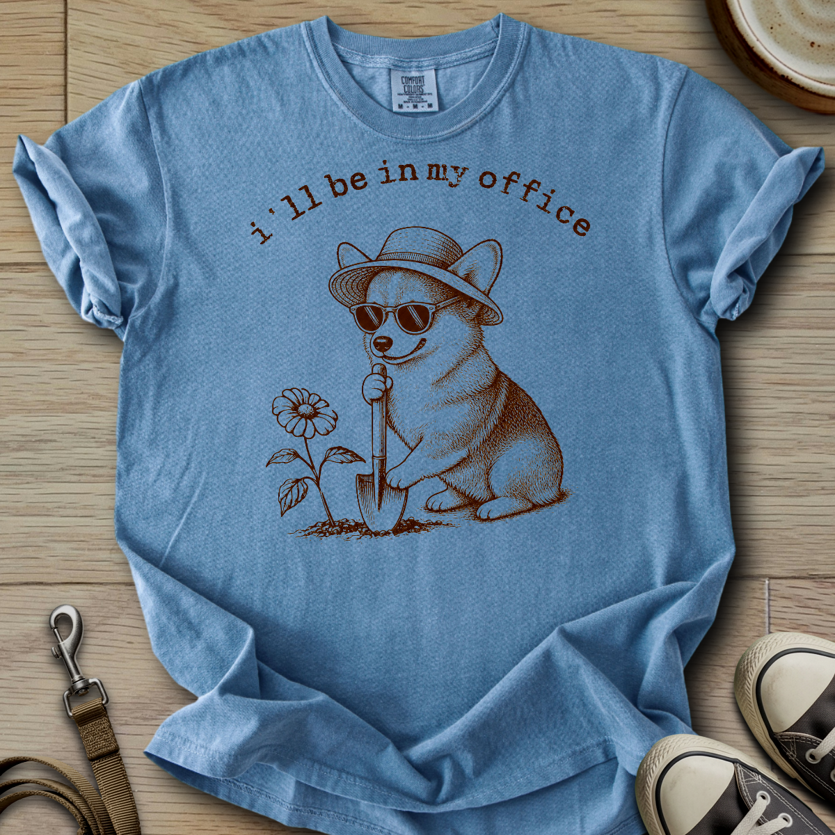 I´ll be in my office - Corgi T-Shirt