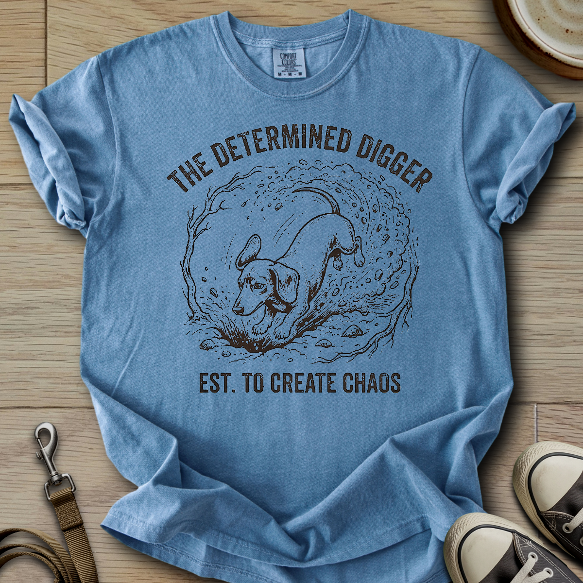 The Determined Digger - Doxie T-Shirt