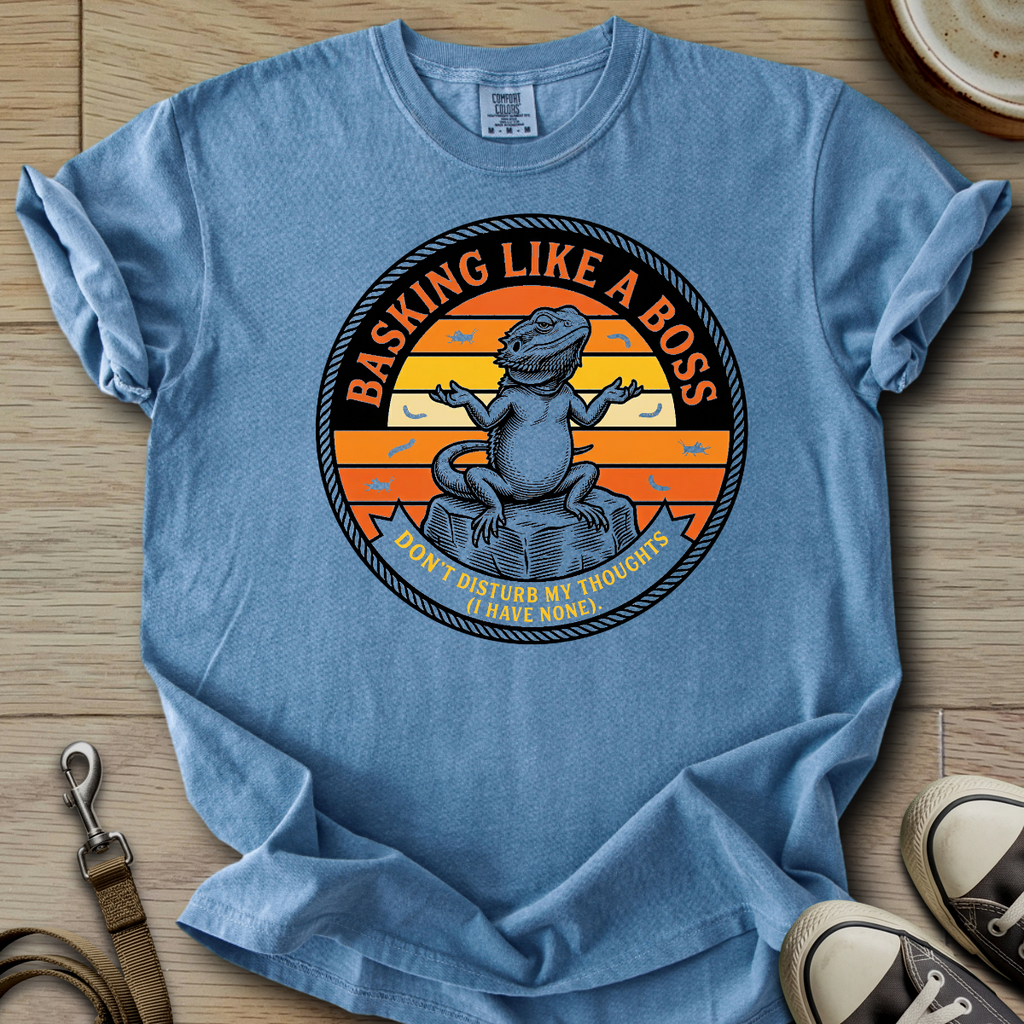 Basking Like a Boss - Beardie T-Shirt