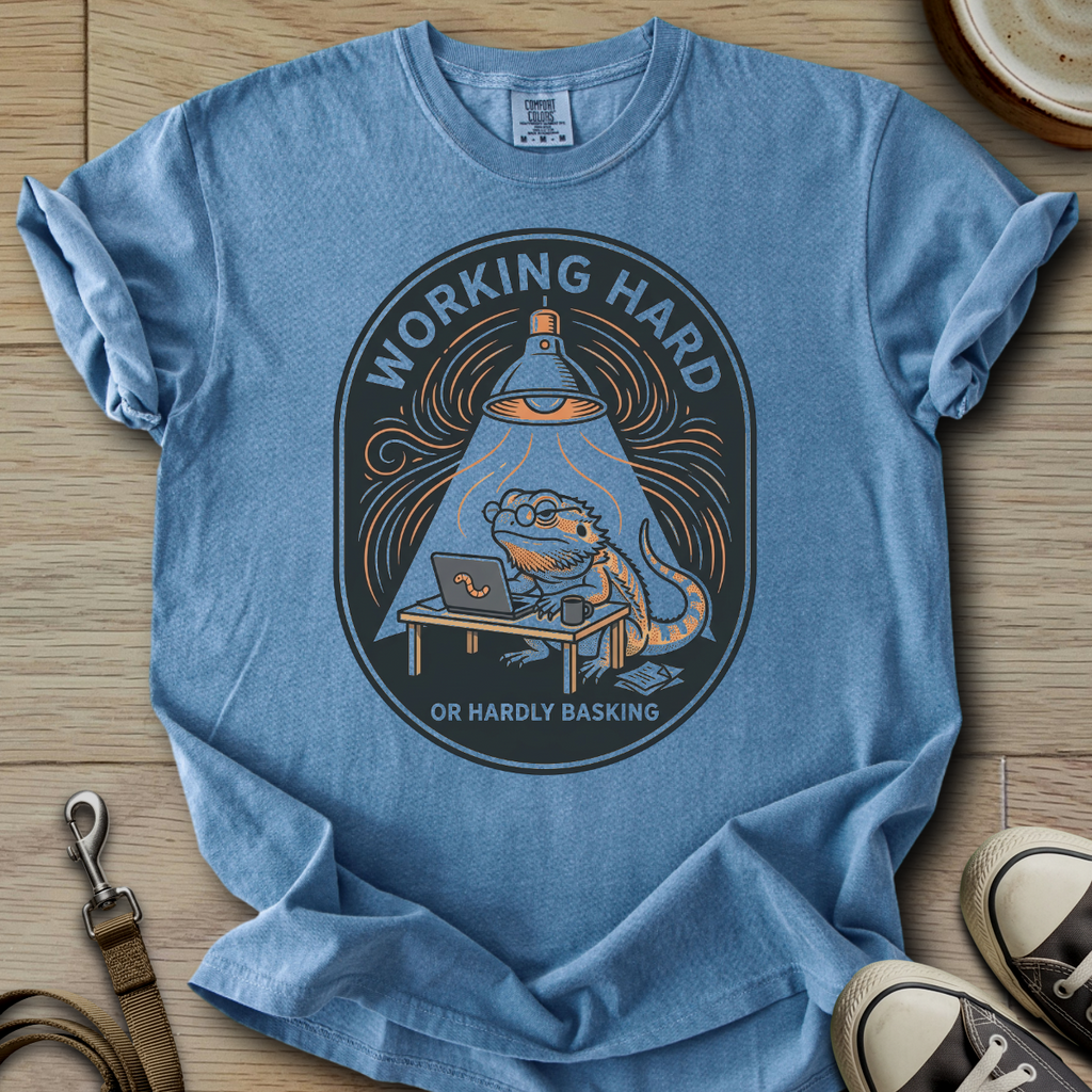 Working Hard - Beardie T-Shirt