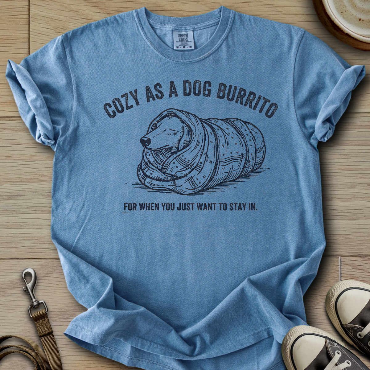 Cozy as a dog Burrito - Doxie T-Shirt