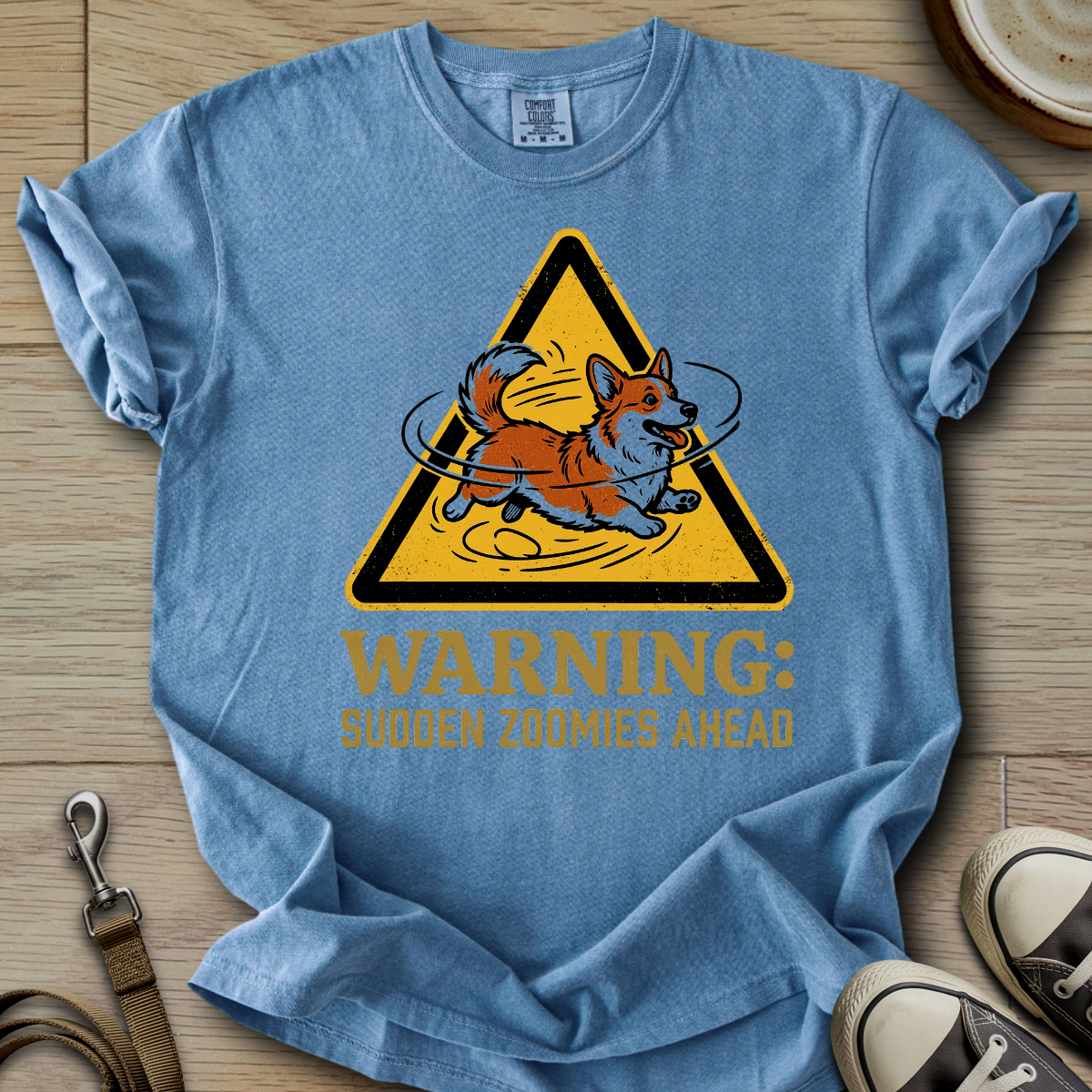 Warning Sudden Zoomies Ahead - Corgi T-Shirt