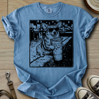 Dog Drinking Iced Coffee - Corgi T-Shirt