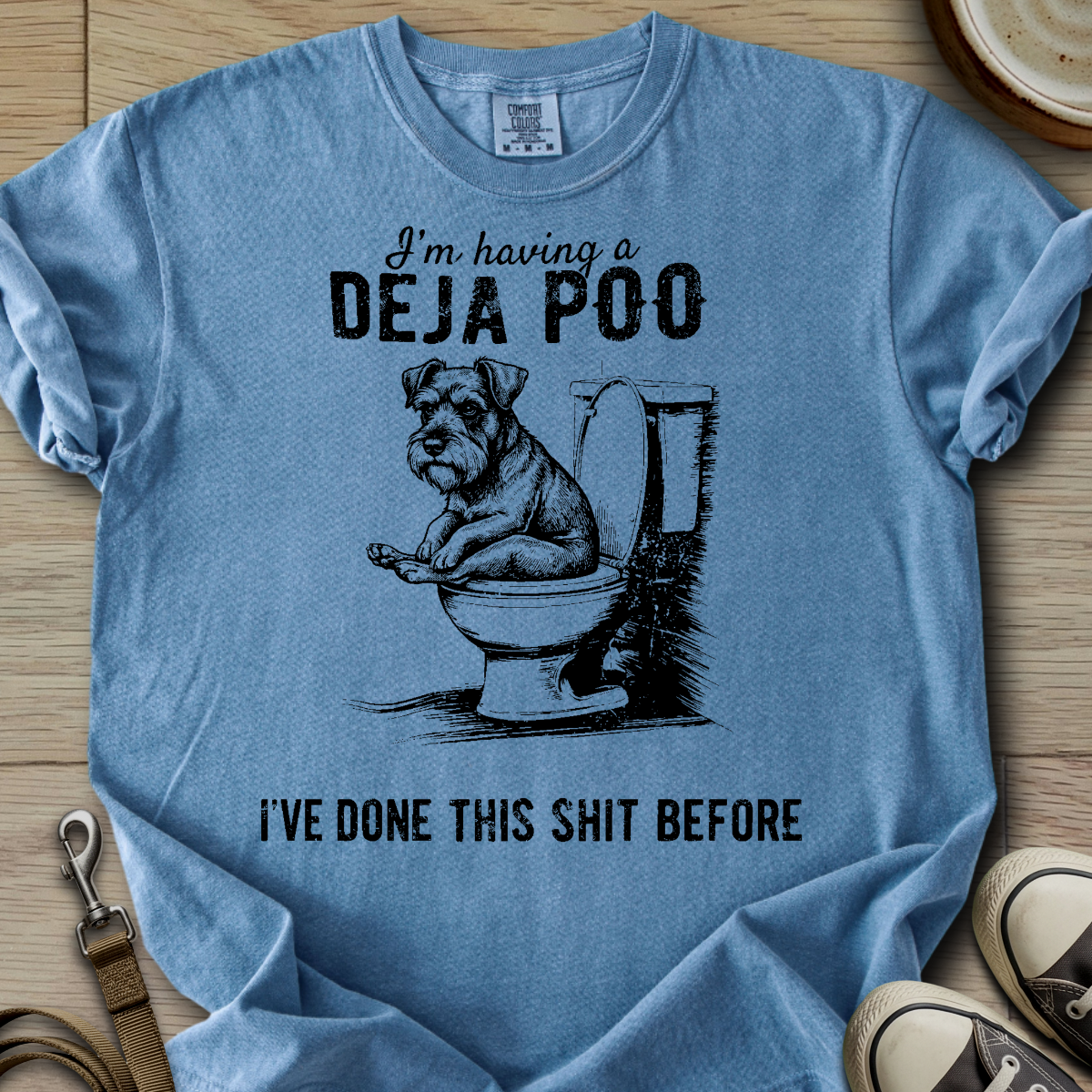 Having a Deja Poo - Schnauzer T-Shirt