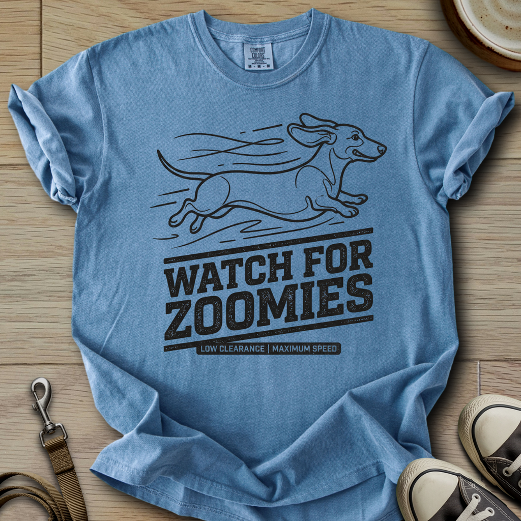 Watch for Zoomies - Doxie T-Shirt