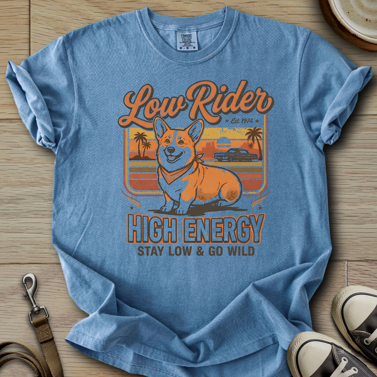 Low Rider High Energy - Corgi T-Shirt