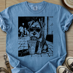 Cool Schnauzer drinking  T-Shirt