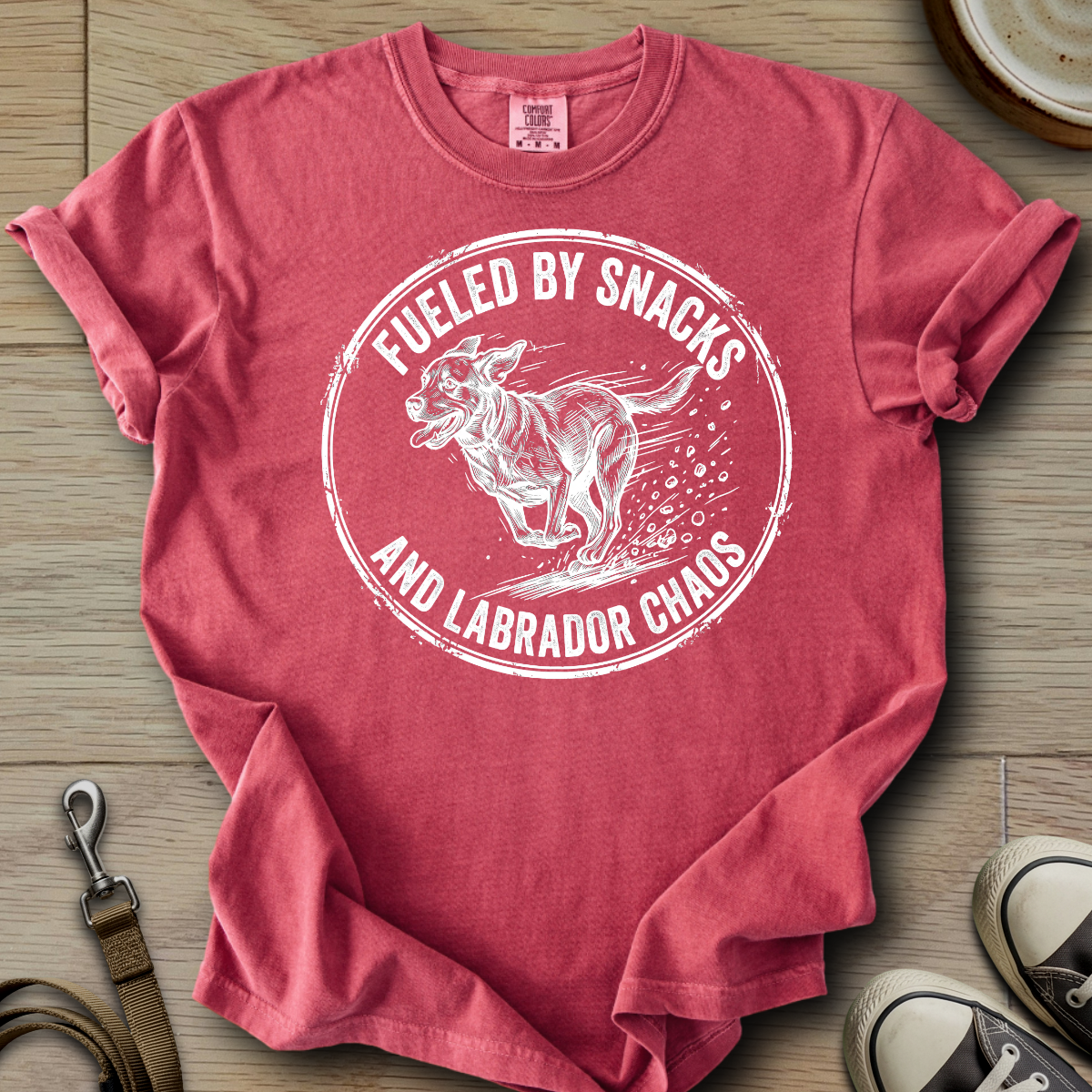 Fueled by Snacks - Labrador T-Shirt