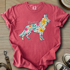 Personalized Name dog silhouette - GSD T-Shirt