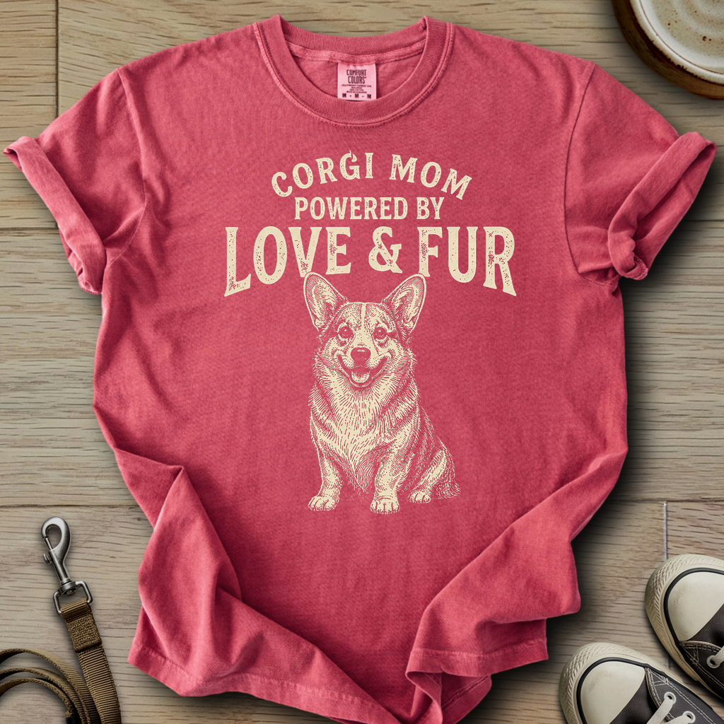 Corgi Mom Love & Fur T-Shirt