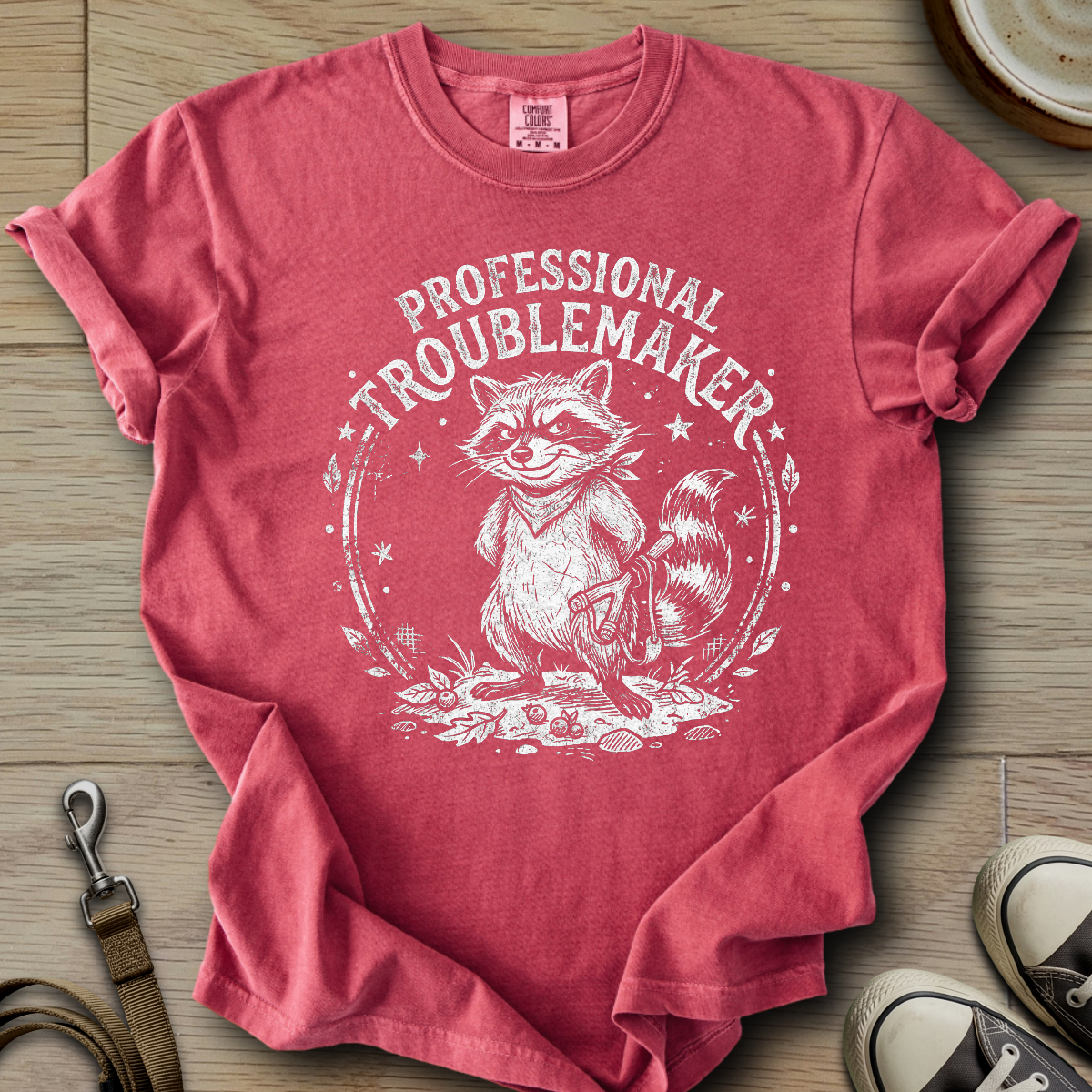 Professional Troublemaker - Racoon T-Shirt
