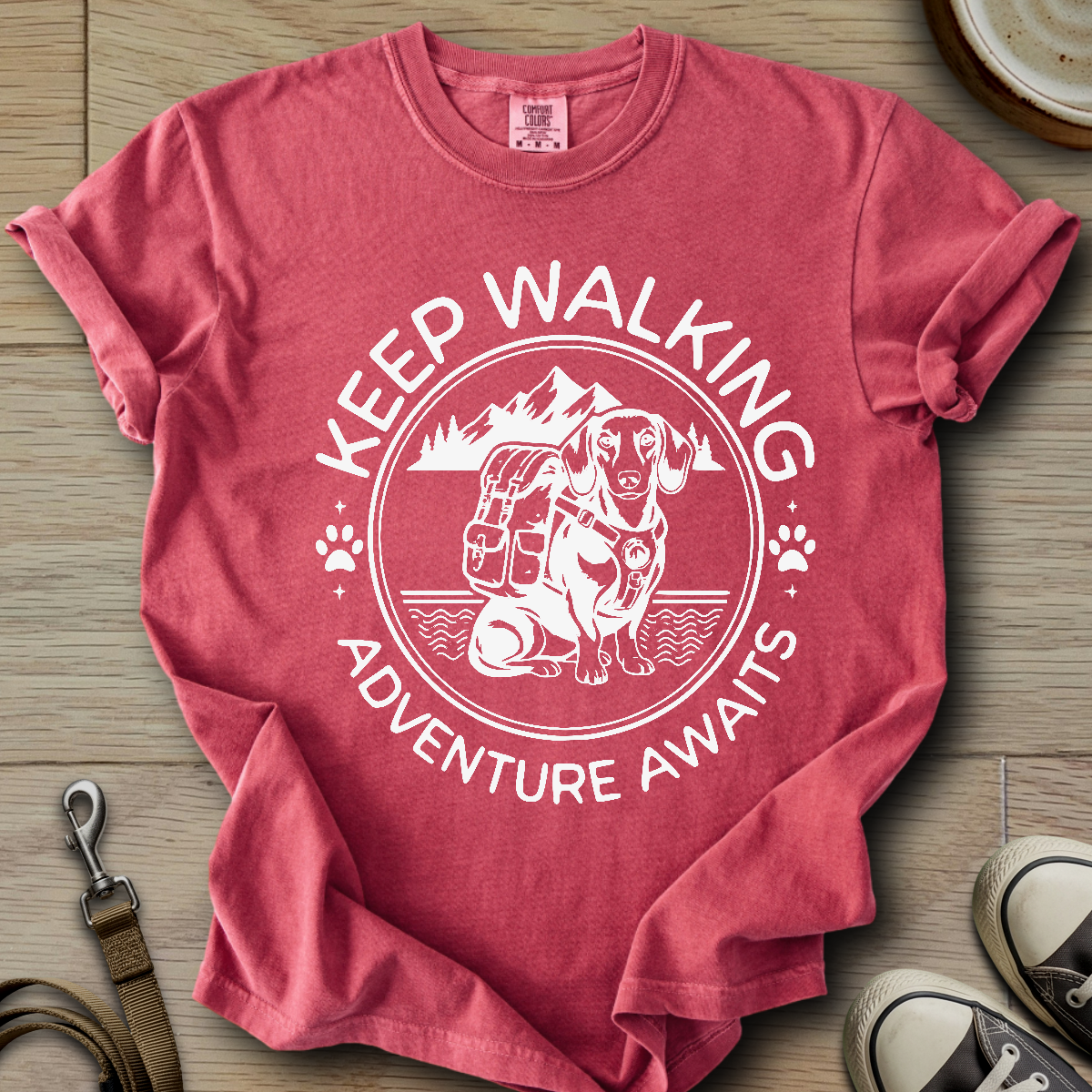 Adventure Awaits - Doxie T-Shirt