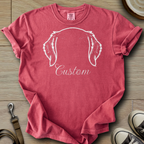 Personalized Name dog silhouette - Golden T-Shirt
