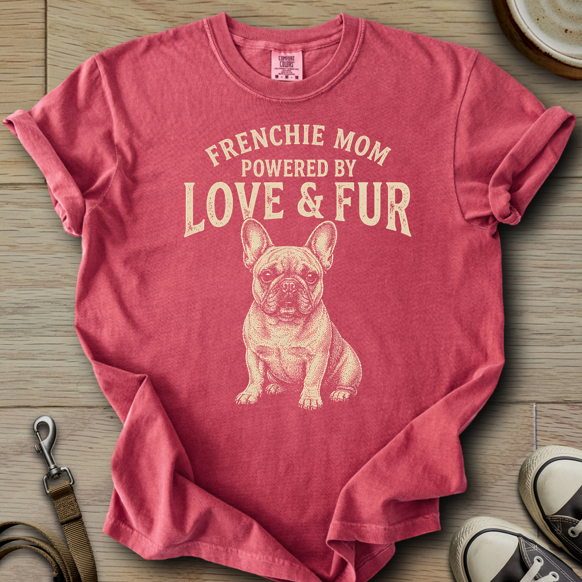 Frenchie Mom Love & Fur T-Shirt
