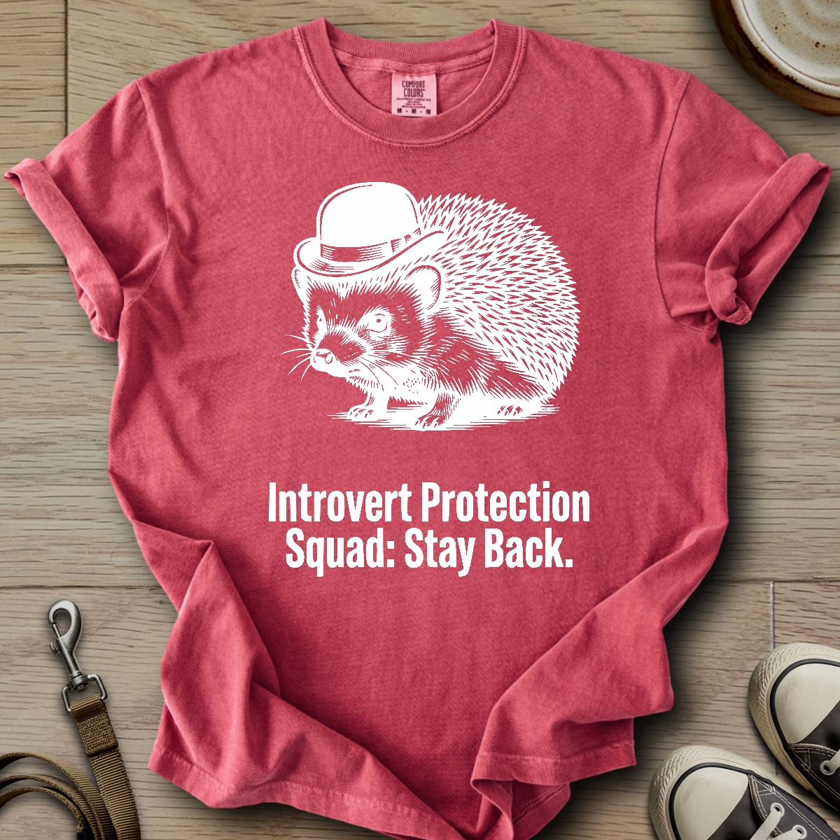 Introvert Protection Squad - Hedgie T-Shirt