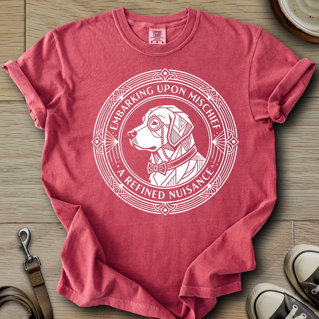 Embarking Upon Mischief - Golden T-Shirt
