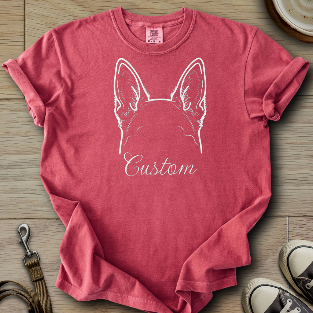 Personalized Name dog silhouette - Corgi T-Shirt