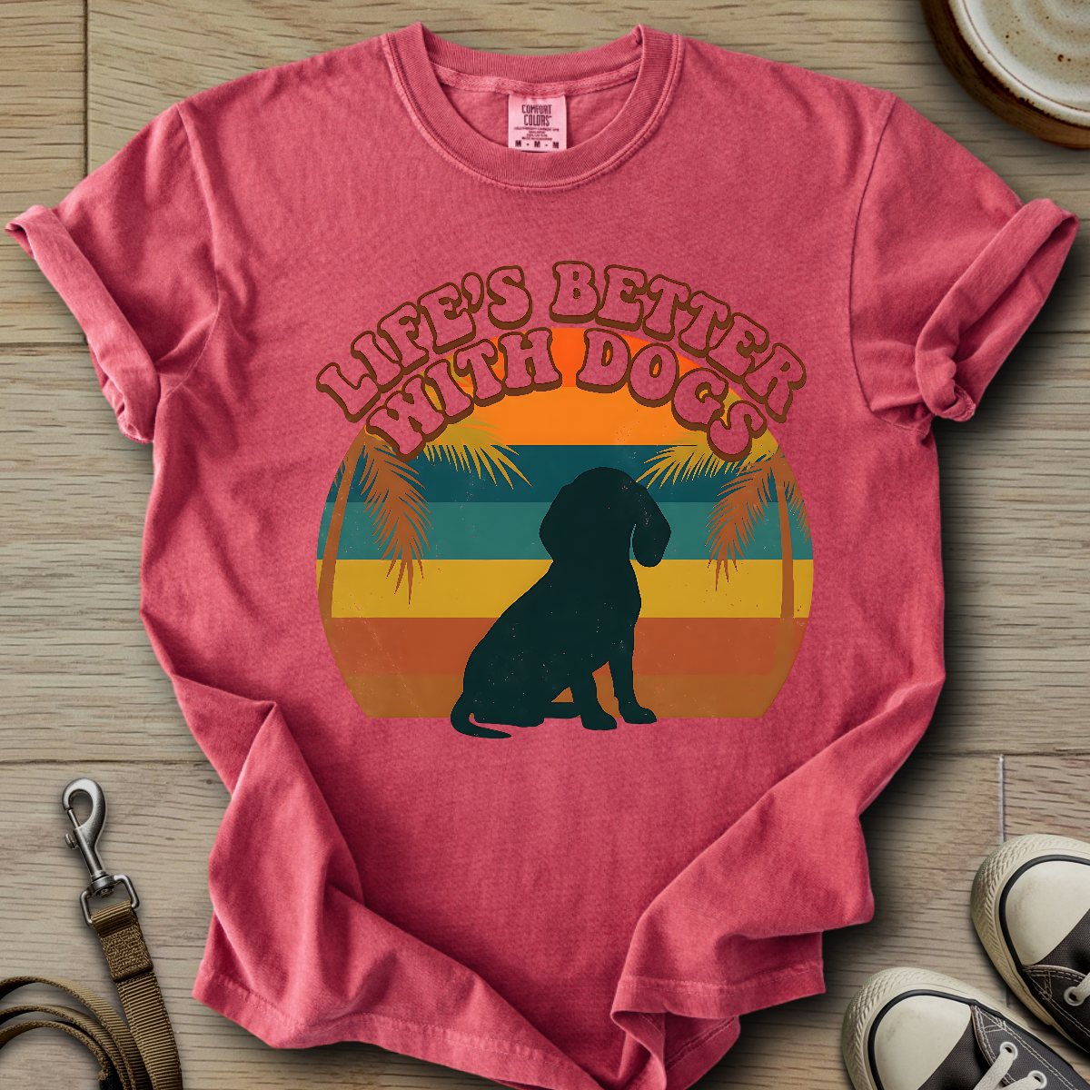 Life is Better W/Dogs - Doxie T-Shirt