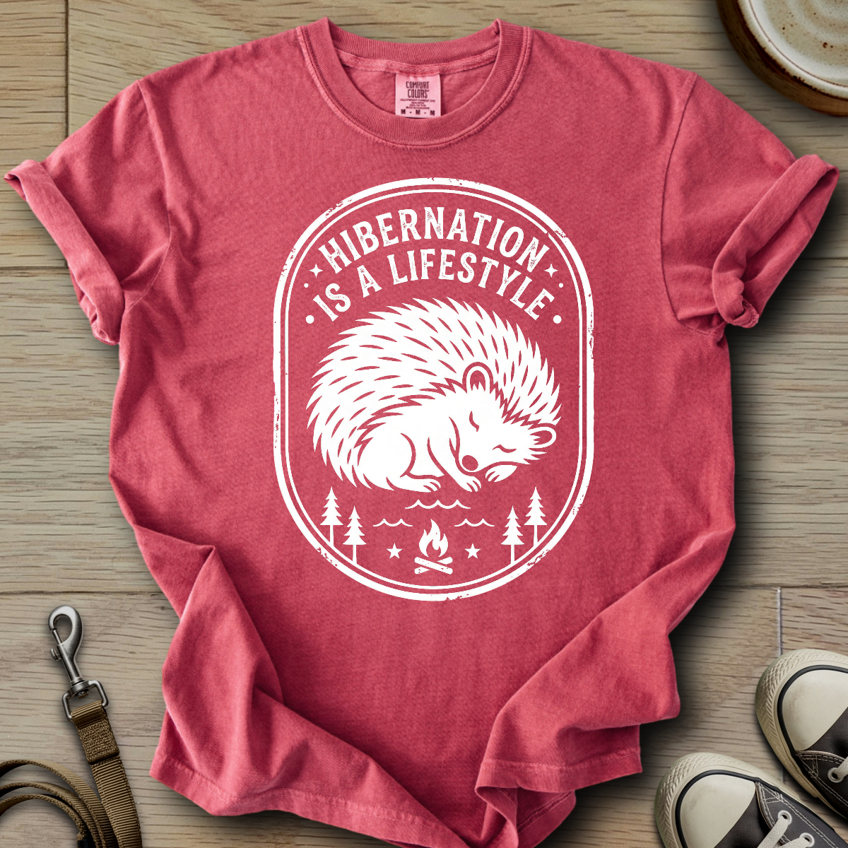 Hibernation is a Lifestyle - Hedgie T-Shirt