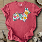 Personalized Name dog silhouette - Corgi T-Shirt