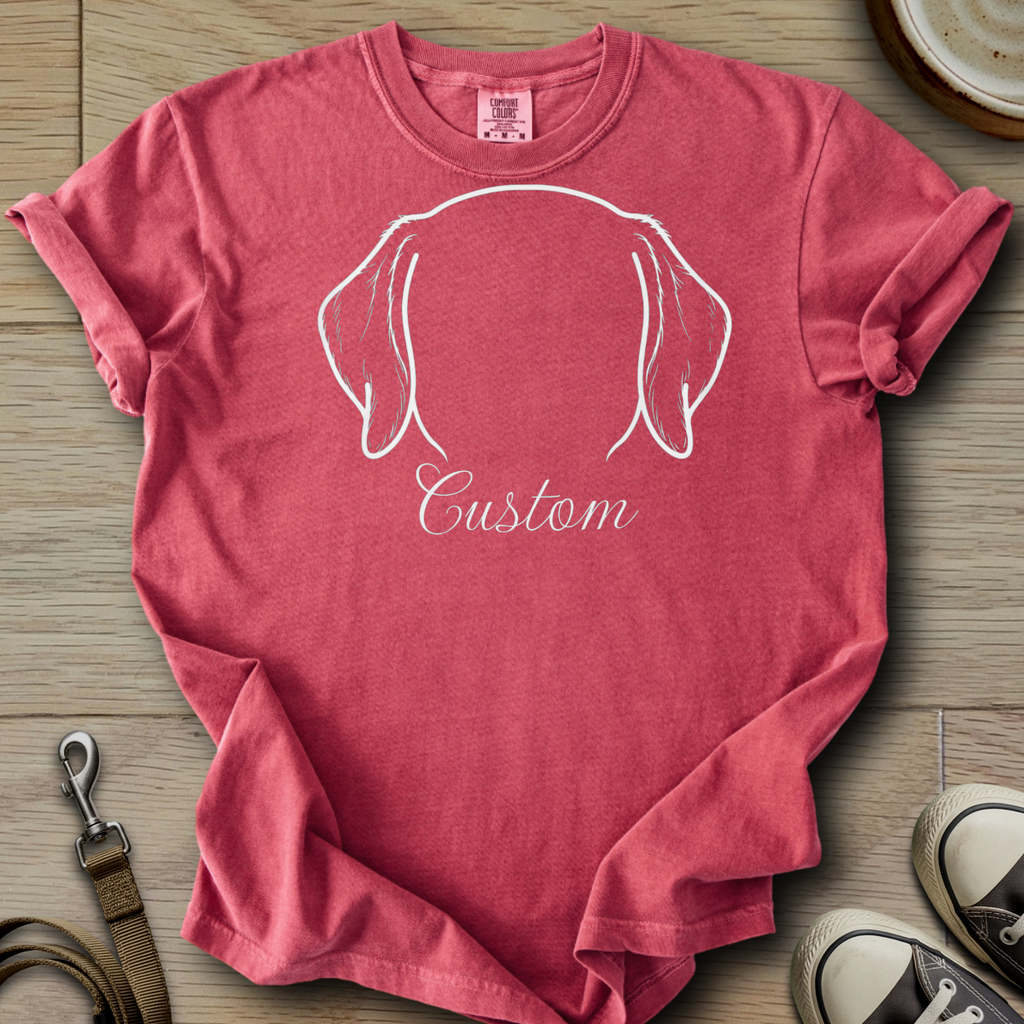 Personalized Name dog silhouette - Labrador T-Shirt