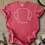 Personalized Name dog silhouette - Labrador T-Shirt