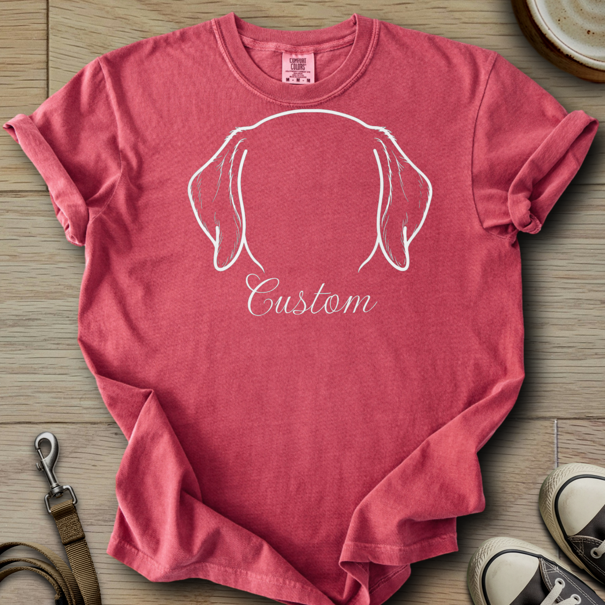 Personalized Name dog silhouette - Labrador T-Shirt