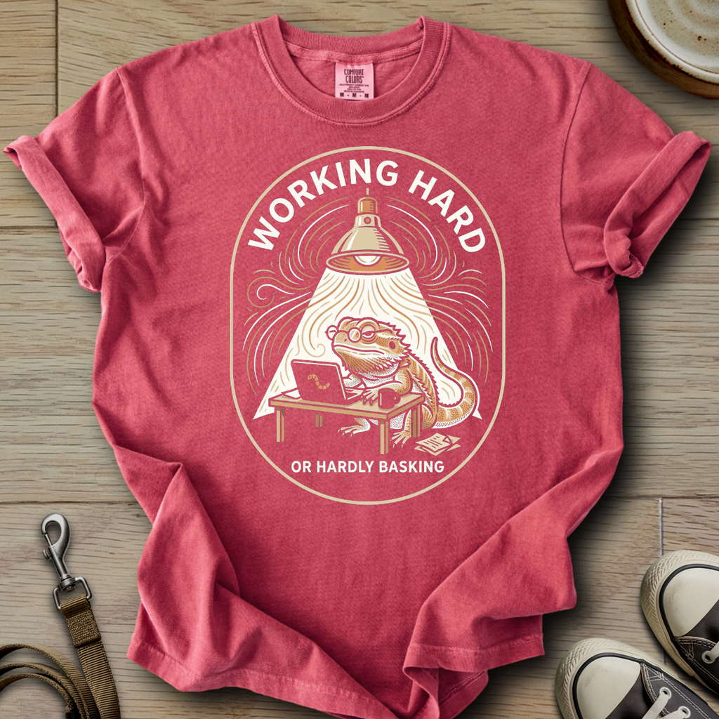 Working Hard - Beardie T-Shirt
