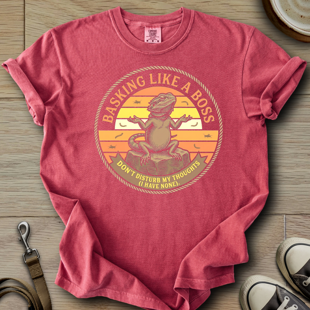 Basking Like a Boss - Beardie T-Shirt