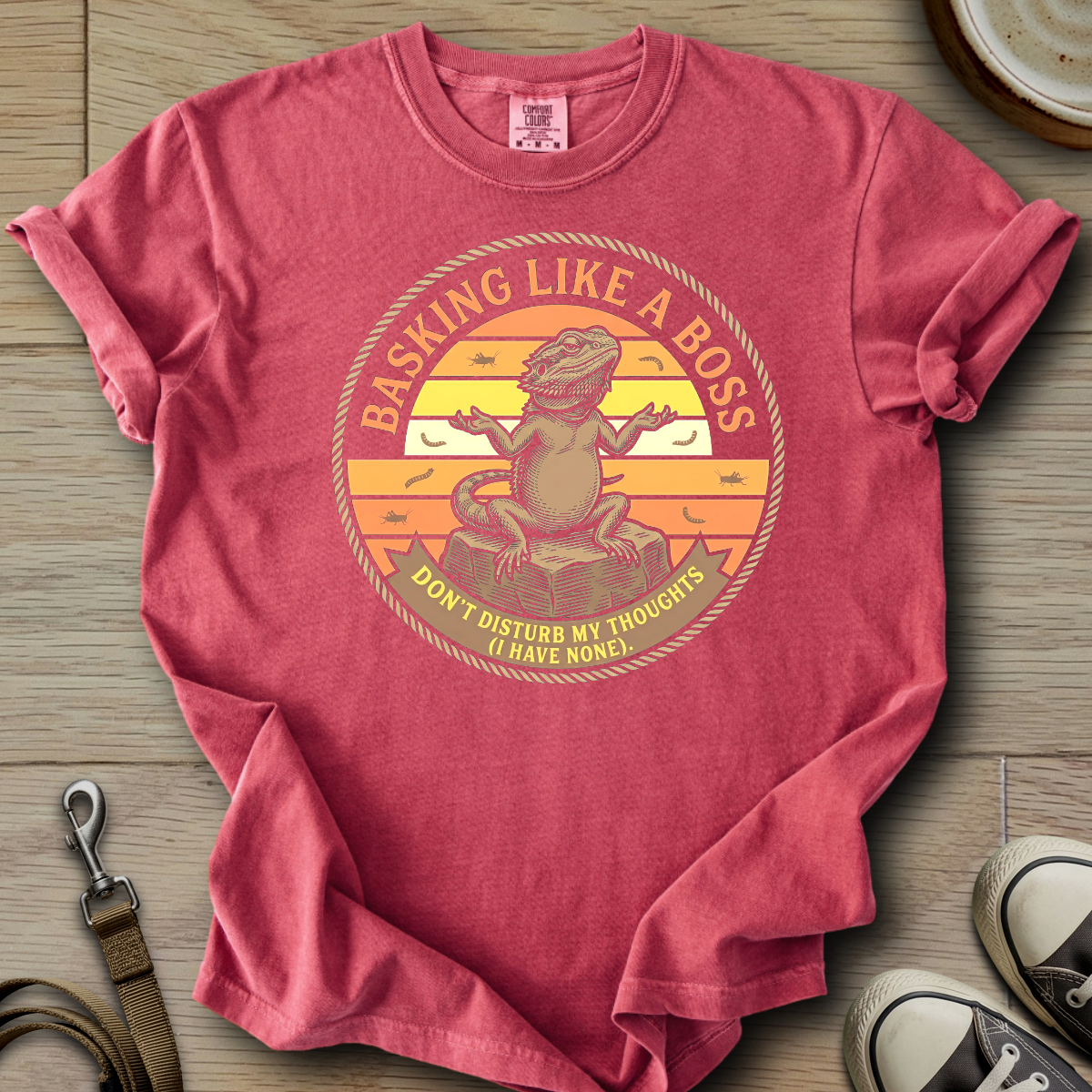 Basking Like a Boss - Beardie T-Shirt