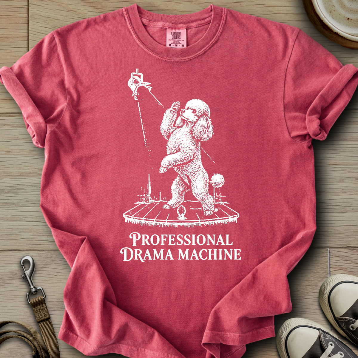Pro. Drama Machine - Poodle T-Shirt