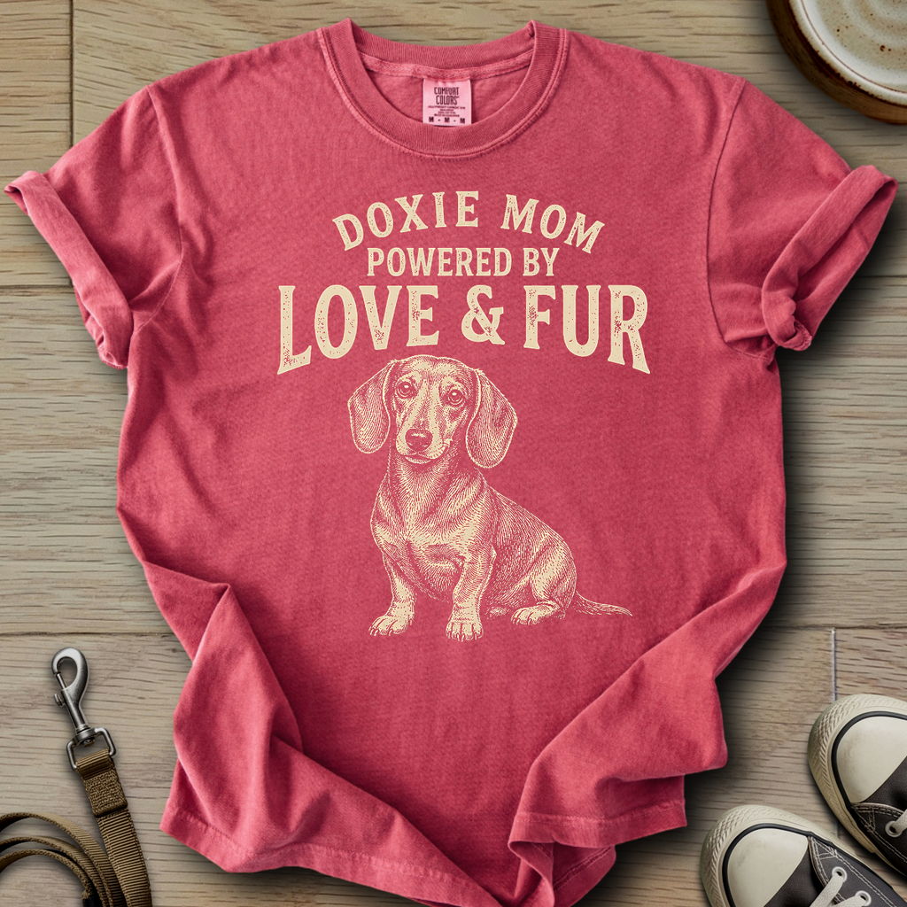 Doxie Mom Love & Fur T-Shirt